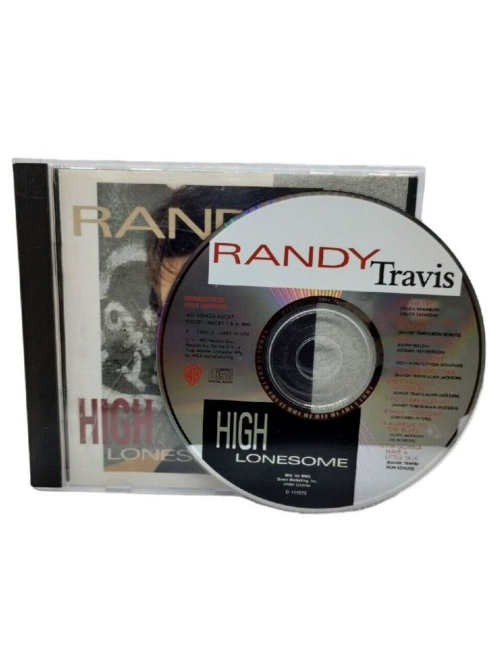 Randy Travis High Lonesome Country Music CD 1992 Warner Bros Nashville